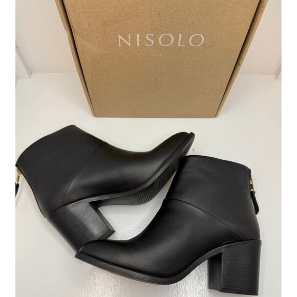 Nisolo Dari Commuter Boot – Black Leather -- Zips up the back – Size 10 - NEW - Picture 3 of 11